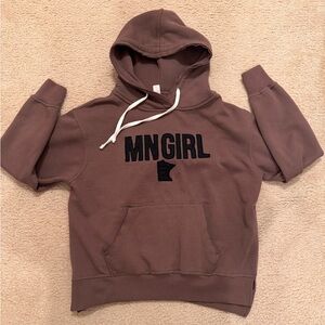 Brown MN Girl Hoodie women’s size medium